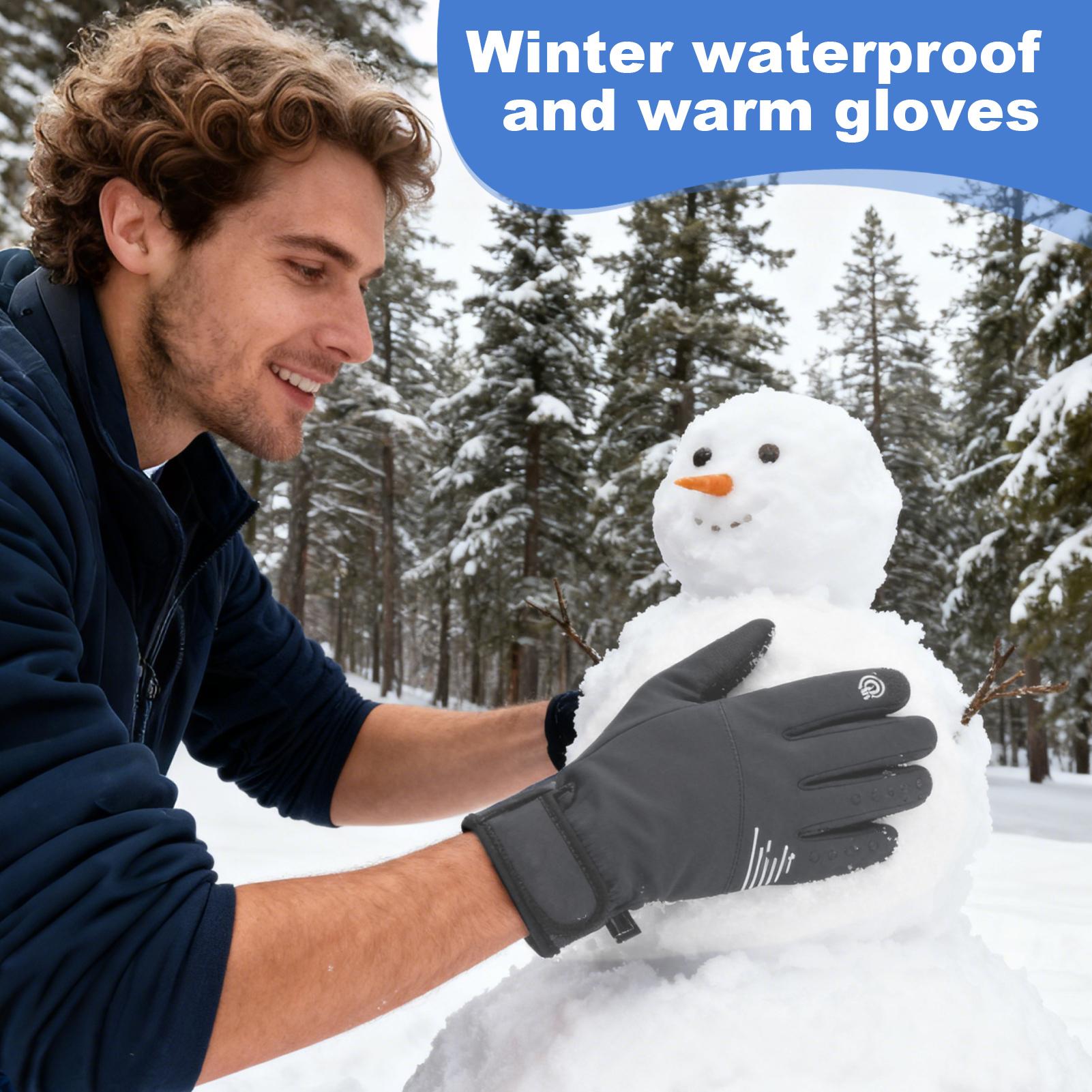 Running Gear In Snow - Warme handschoenen Winddicht touchscreen Koud weer