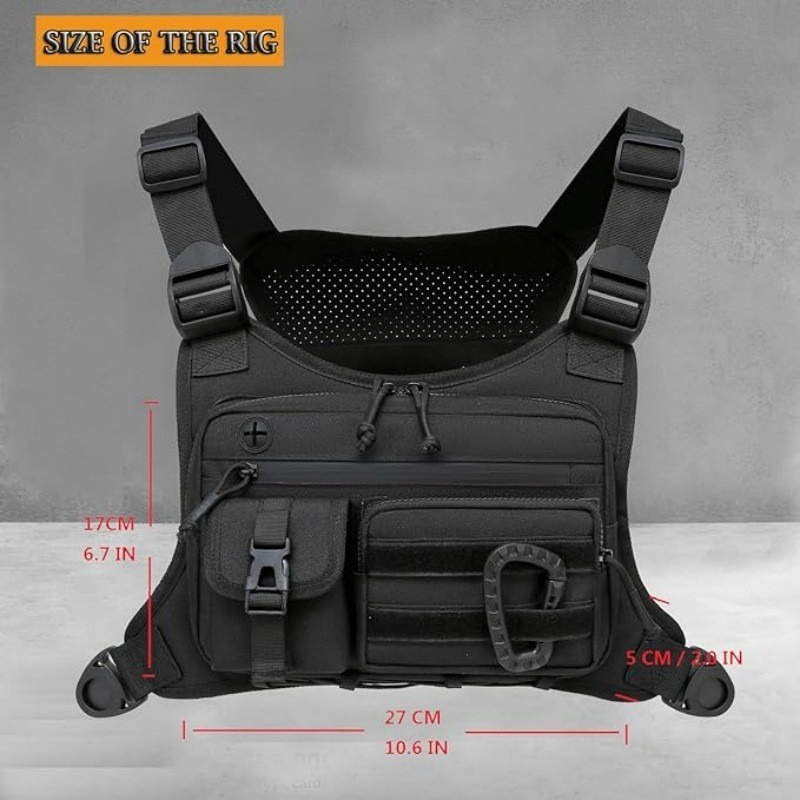 Tactische borsttas Herenvest E - Running Gear Bag recensie en prijs