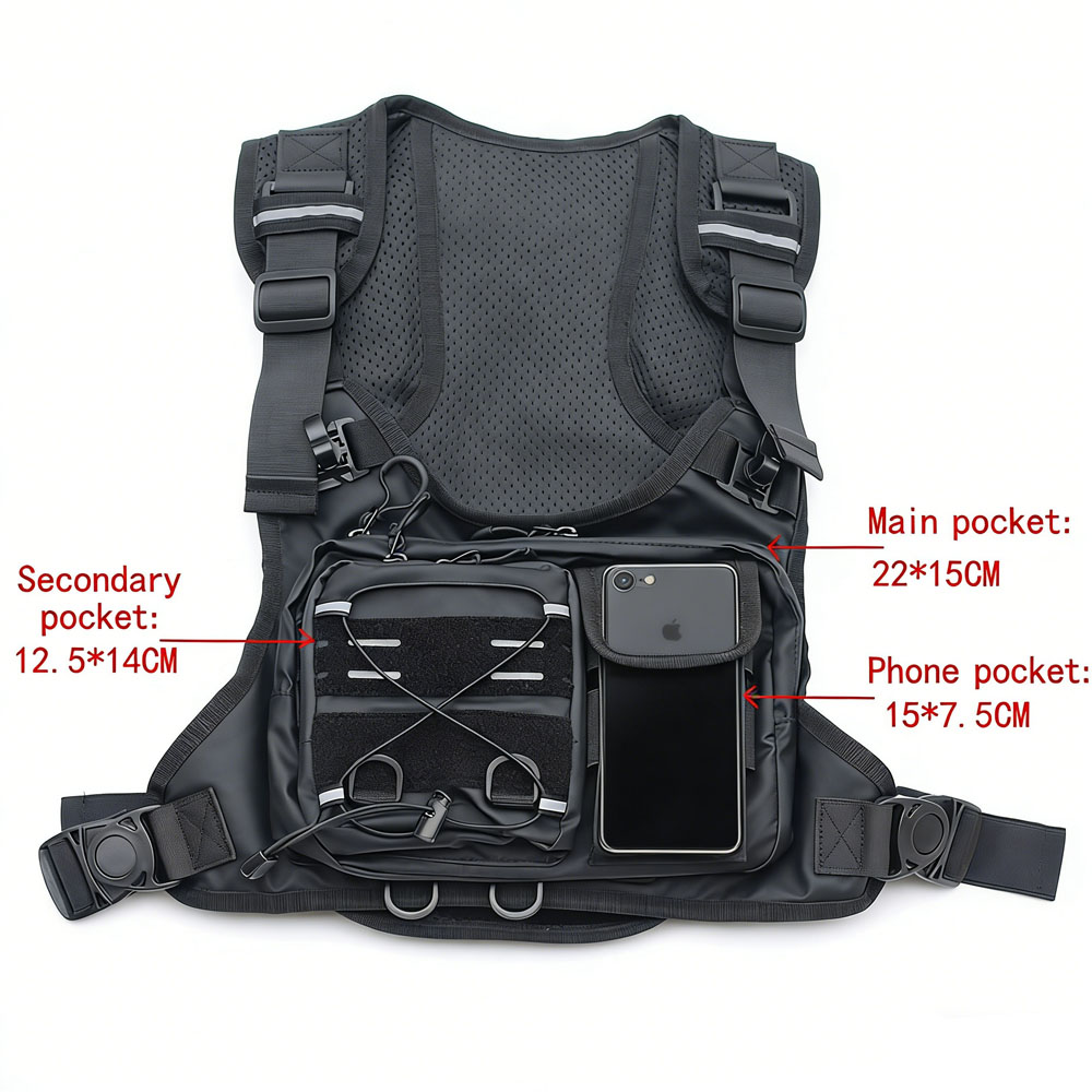 Tactische vest borsttas met 2L - Running Gear Bag For Men recensie en prijs
